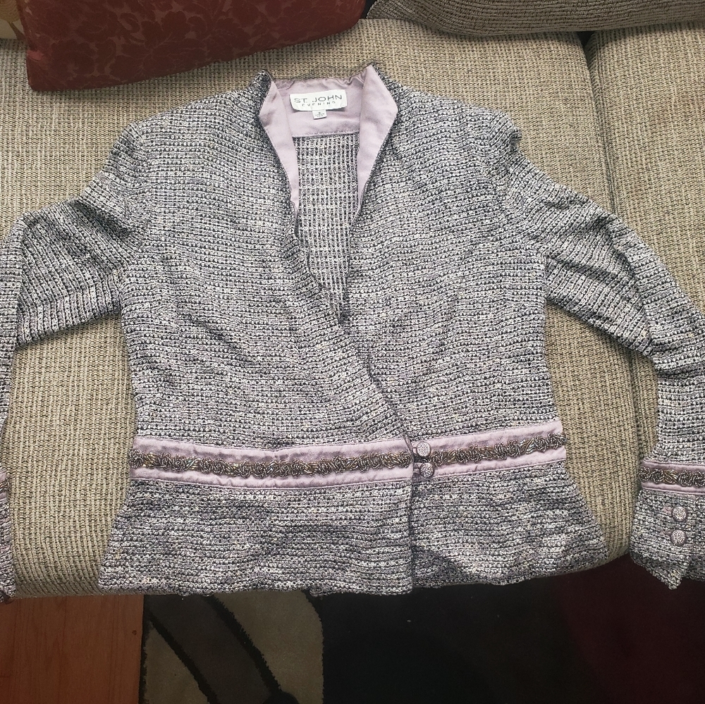 St John Evening beaded lilac Jacket
